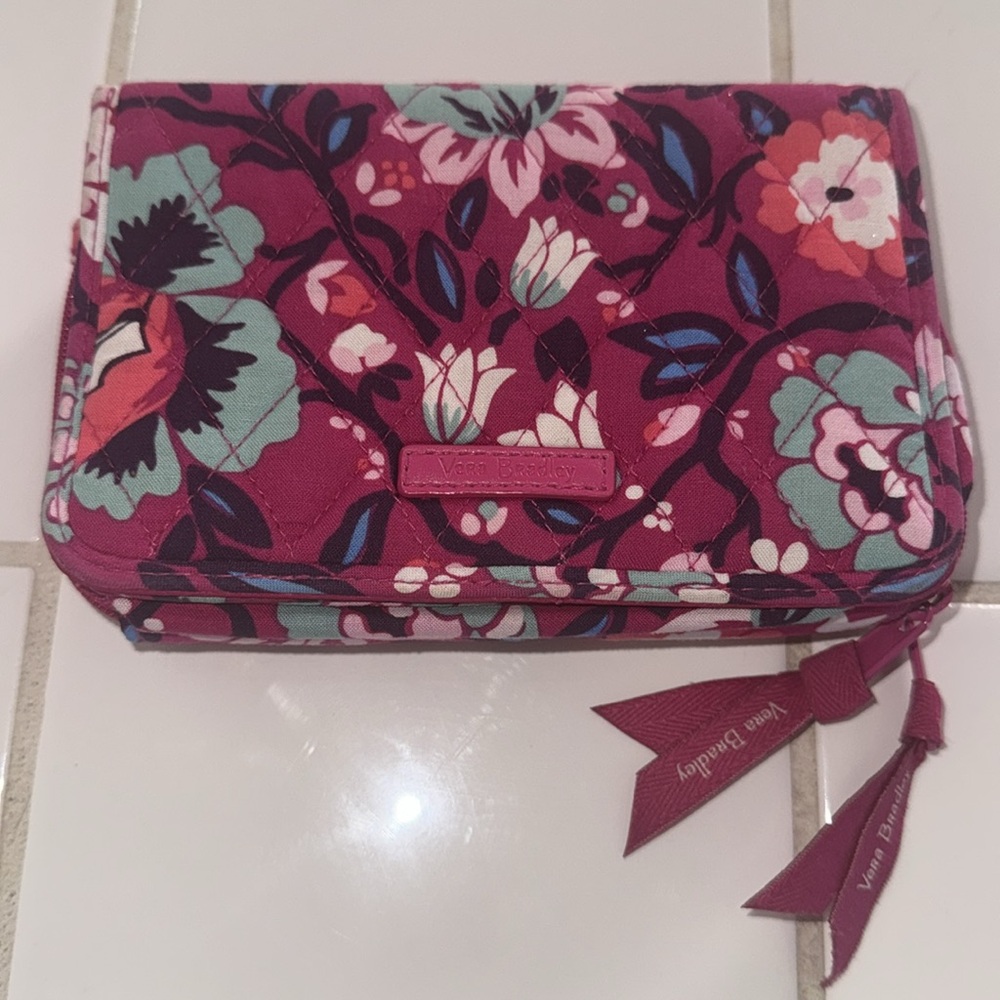 Vera Bradley Magenta Floral Wallet